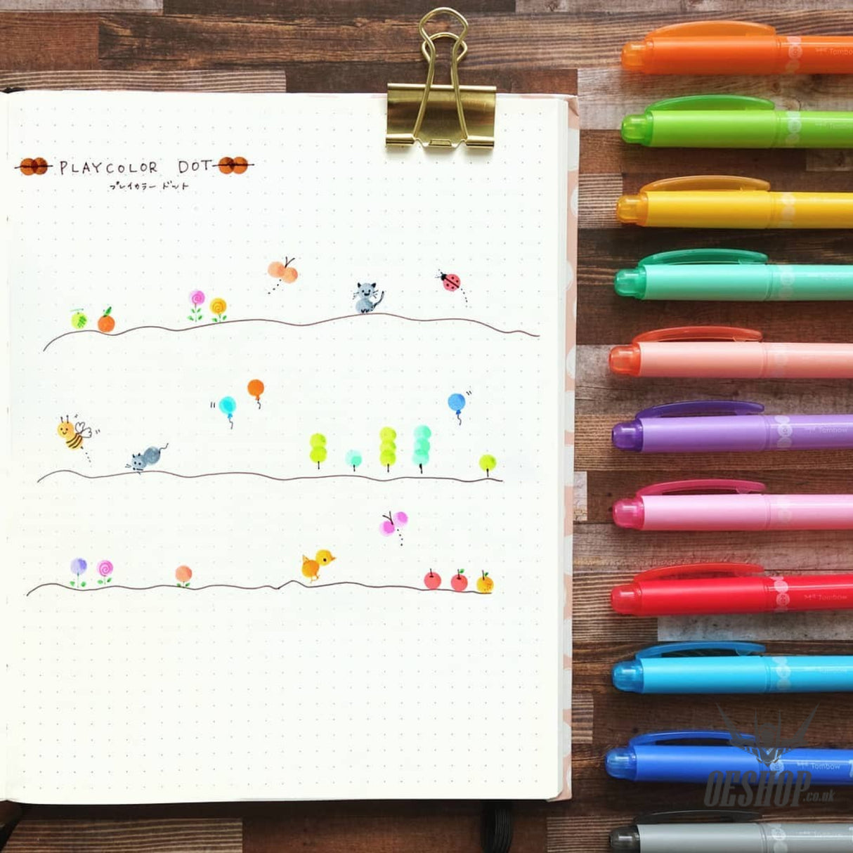 Tombow PLAY COLOR Dot Double Sided Drawing Pens 12-Color Set - GCE-011 Tombow 21.98 OEShop