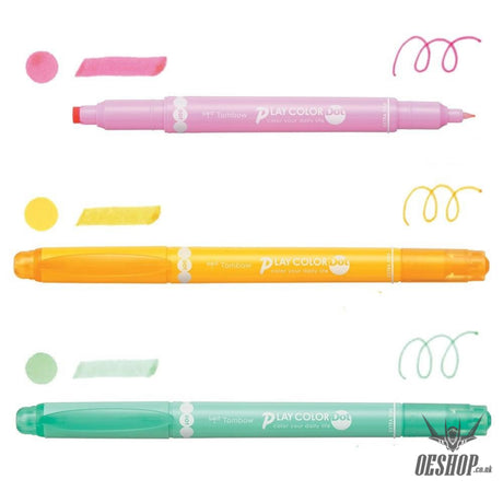 Tombow PLAY COLOR Dot Double Sided Drawing Pens 3-Color Set GCE-311B Tombow 5.99 OEShop