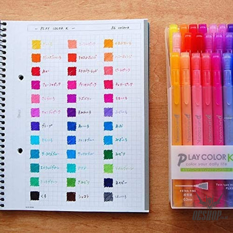 Tombow Play ColorK 12 Color GCF-011 Twin type 0.8mm 0.3mm Tombow 13.98 OEShop