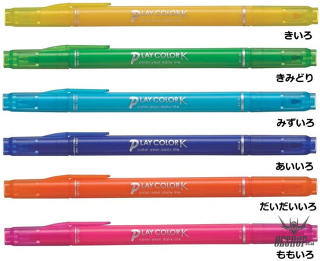 Tombow Play ColorK 6 Color GCF-611A Twin type 0.8mm 0.3mm Tombow 6.99 OEShop