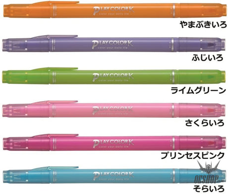 Tombow Play ColorK 6 Color GCF-611B Twin type 0.8mm 0.3mm Tombow 6.99 OEShop
