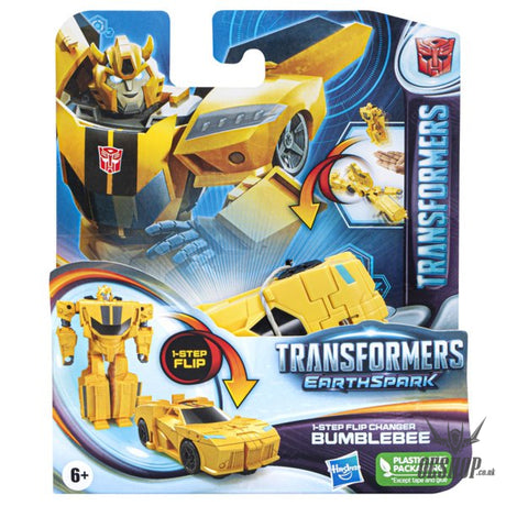 Transformers EarthSpark 1-Step Flip Changer Figure Bumblebee Action & Toy Figures