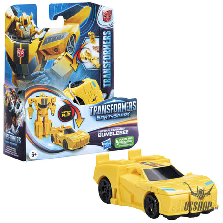 Transformers EarthSpark 1-Step Flip Changer Figure Bumblebee Action & Toy Figures