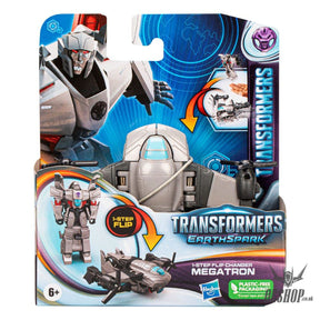 Transformers EarthSpark 1-Step Flip Changer Figure Megatron Action & Toy Figures