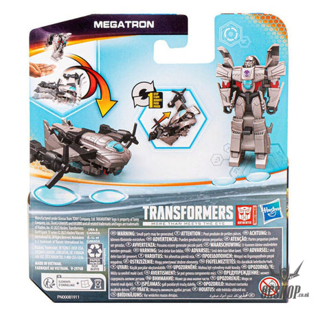 Transformers EarthSpark 1-Step Flip Changer Figure Megatron Action & Toy Figures