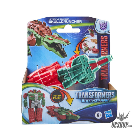Transformers EarthSpark 1-Step Flip Changer Figure SkullCruncher Action & Toy Figures