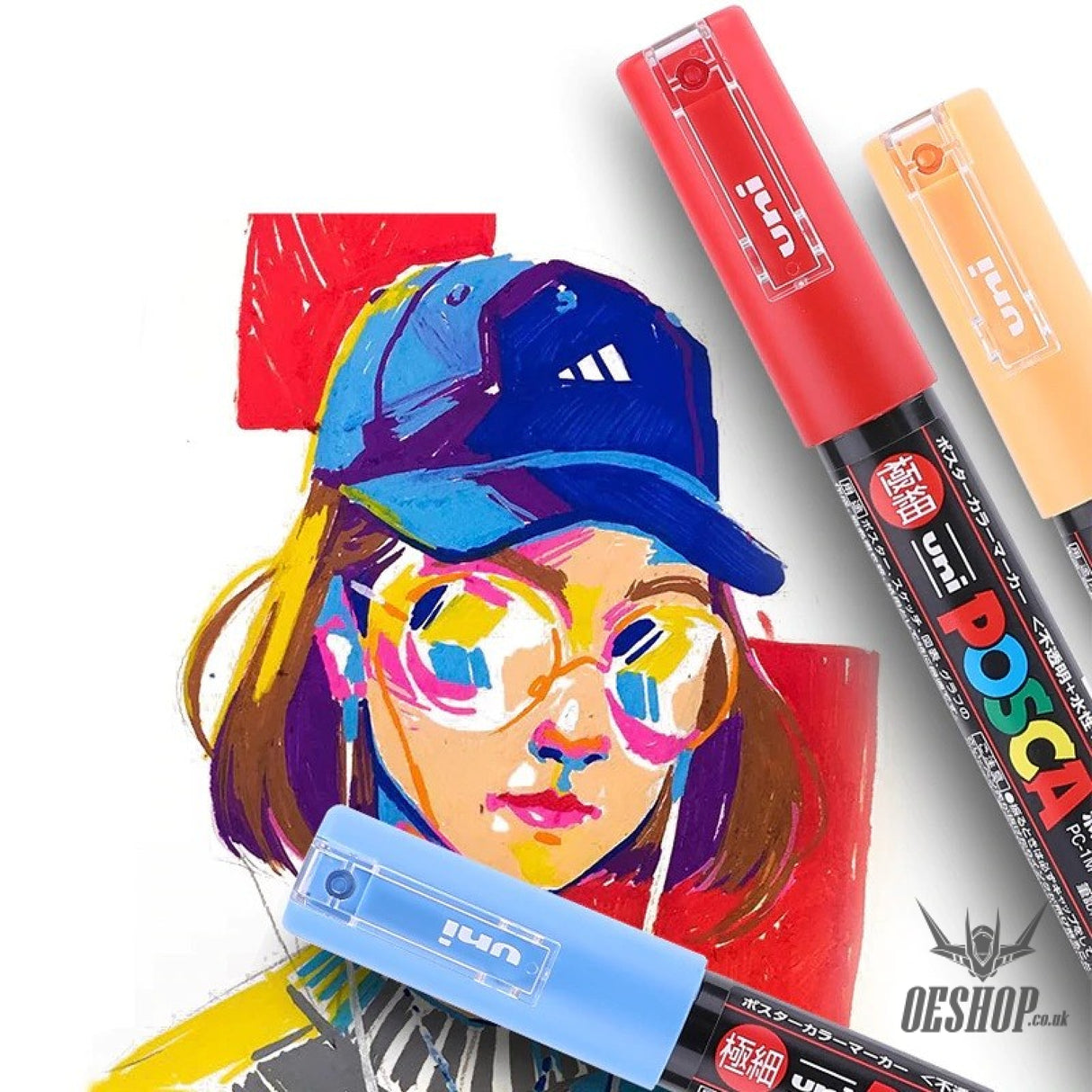 Uni POSCA Paint Marker PC-1M 12C Fine 12 Color Set Uni MITSUBISHI PENCIL 31.98 OEShop