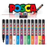 Uni POSCA Paint Marker PC-1M 12C Fine 12 Color Set Uni MITSUBISHI PENCIL 31.98 OEShop