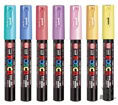 Uni POSCA Paint Marker PC-1M 7C Ultra-Fine 7 Color Set Uni MITSUBISHI PENCIL 17.98 OEShop