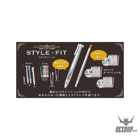 Uni STYLE FIT GEL INK BALLPOINT PEN 0.5MM (BLUE BLACK) Uni MITSUBISHI PENCIL 2.29 OEShop