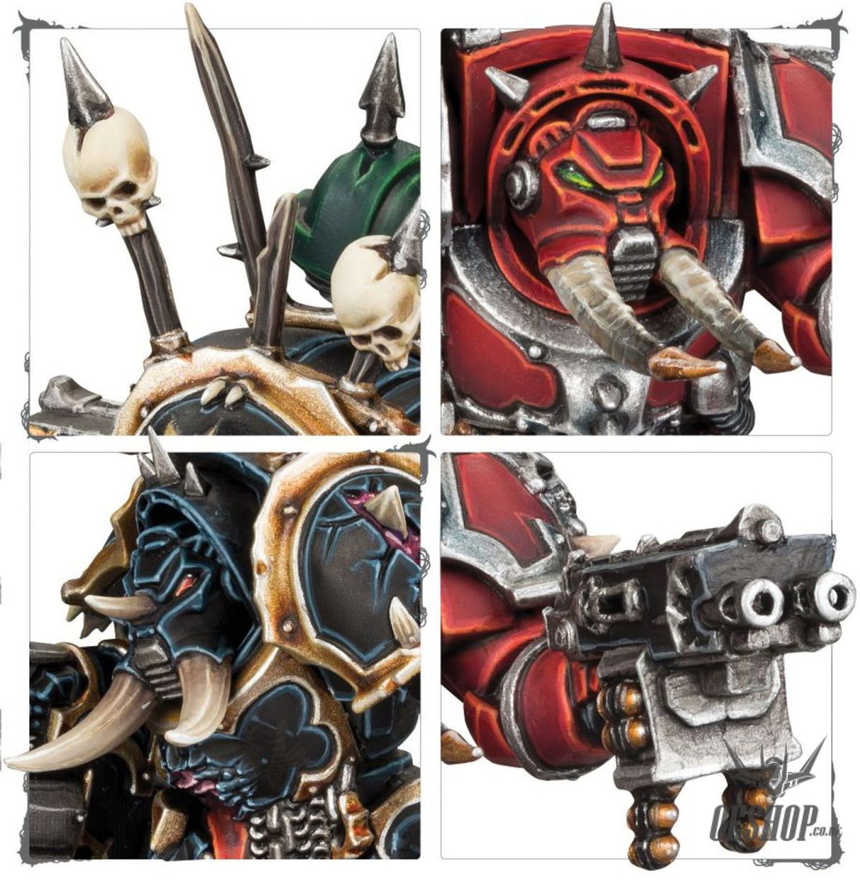 Warhammer 40,000 Chaos Space Marines: Chaos Terminator Squad 43-19 Tabletop Wargame
