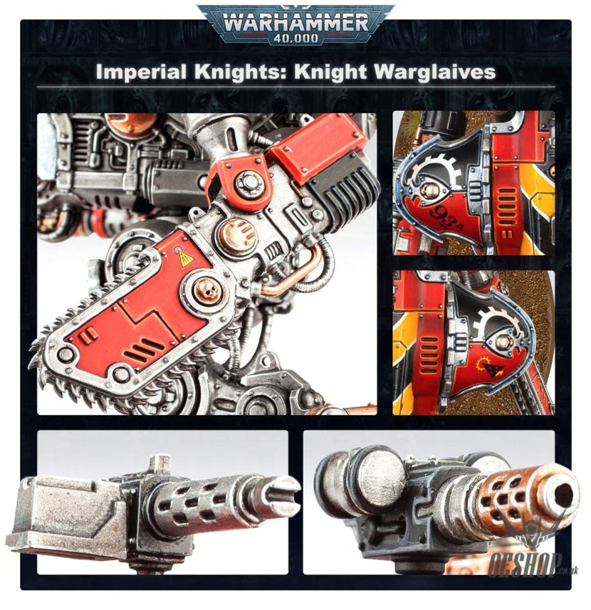 Warhammer 40,000 Imperial Knights: Knight Armigers 54-20 Tabletop Wargame