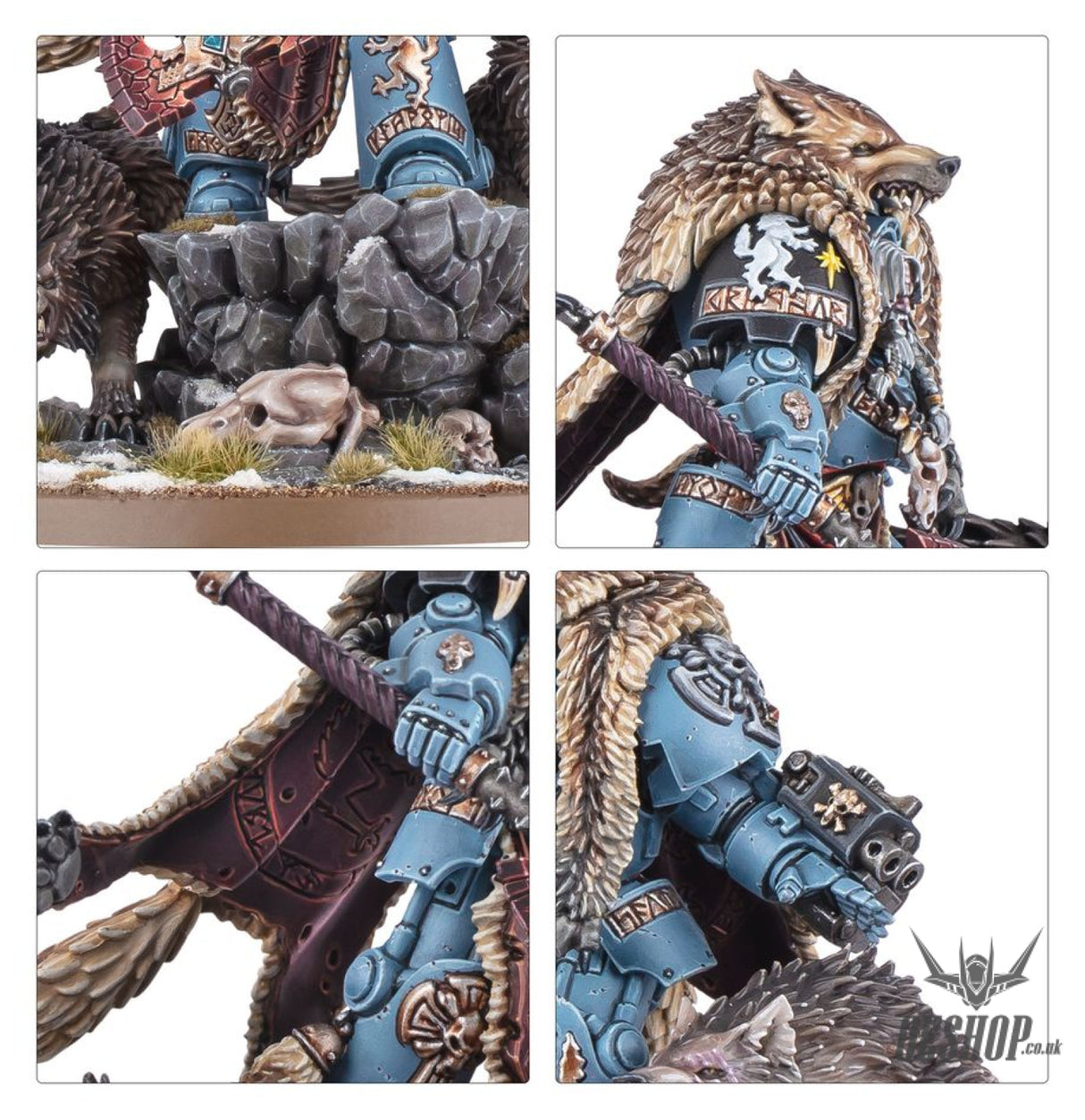 Warhammer 40,000 Space Wolves: Logan Grimnar 53-28 Tabletop Wargame