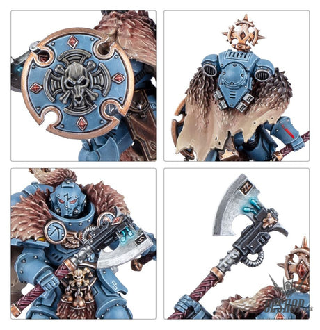 Warhammer 40,000 Space Wolves: Wolf Guard Headtakers 53-38 Tabletop Wargame
