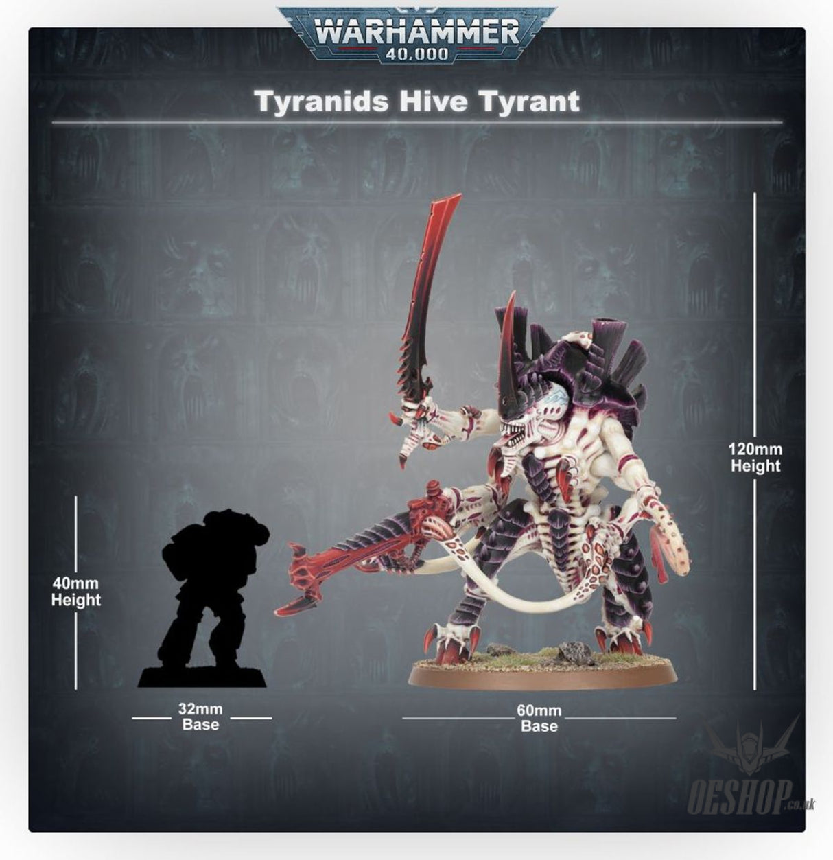 Warhammer 40,000 Tyranids: Hive Tyrant 51-08 Tabletop Wargame