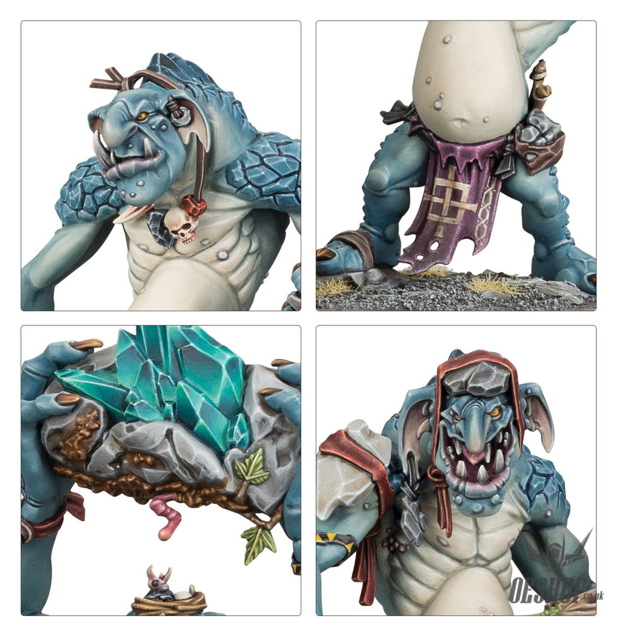Warhammer Age Of Sigmar Gloomspite Gitz: Rockgut Troggoths 89-33 Tabletop Wargame