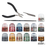 Warhammer Age of Sigmar Paint Set: Paint set + Tools 80-17 Painting Consumables