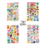 Yzyuezhen Cute Animal Stickers (4 pieces) Bear Friends (4 pieces) Sticker