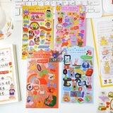 Yzyuezhen Cute Animal Stickers (4 pieces) Sticker