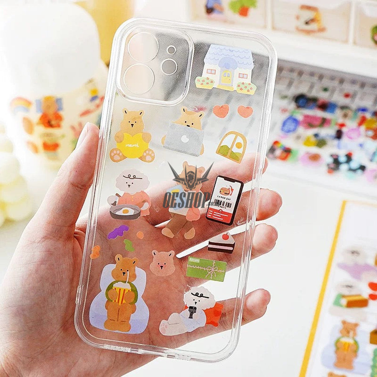 Yzyuezhen Cute Animal Stickers (4 pieces) Sticker
