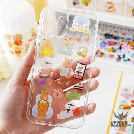 Yzyuezhen Cute Animal Stickers (4 pieces) Sticker