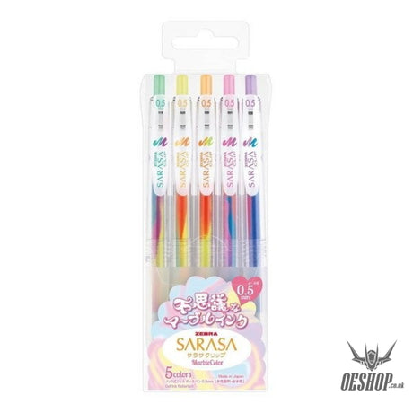 ZEBRA  Mysterious Marble Ink 5 Color Set SARASA CLIP ZEBRA 7.99 OEShop