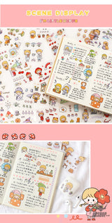 Zi Yi PET Sticker Gift Box 100 sheets Waterproof no repeated OEShop 8.99 OEShop