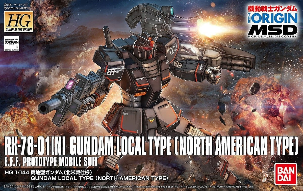 1/144 HGGTO RX-78-01(N) Gundam Local Type (North American Type) Bandai 28.99 OEShop