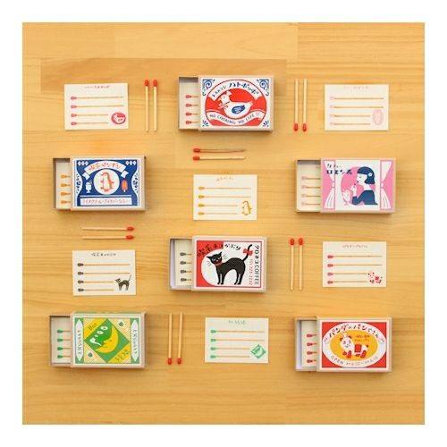 Retro Diary Match Box Memo Cafe Cat Neko Kaburi Furukawashiko 3.99 OEShop