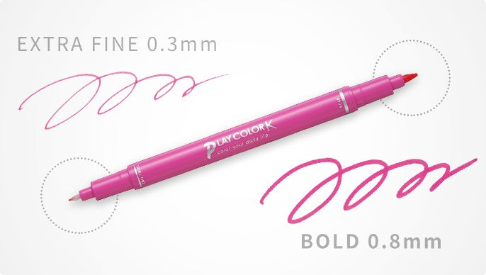 Tombow Play ColorK 6 Color GCF-611B Twin type 0.8mm 0.3mm Tombow 6.99 OEShop
