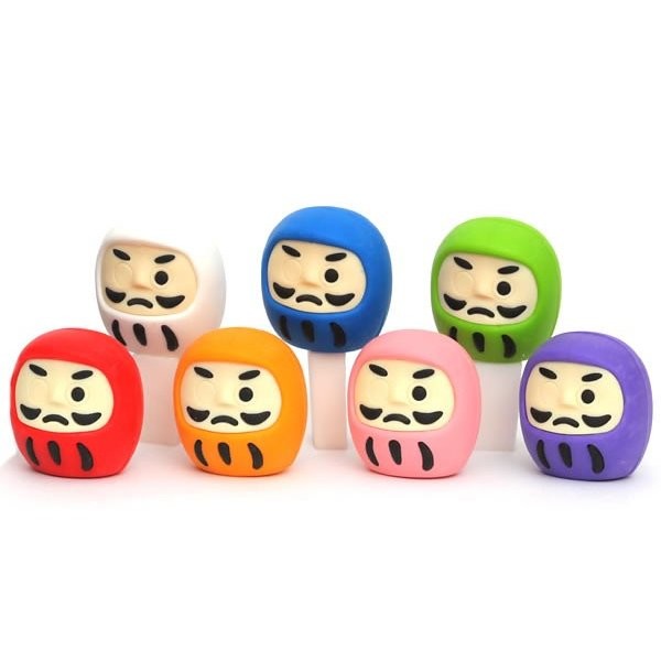 IWAKO Erasers  Good Luck Daruma 7 Types   Assort Single Erasaer Iwako 0.99 OEShop