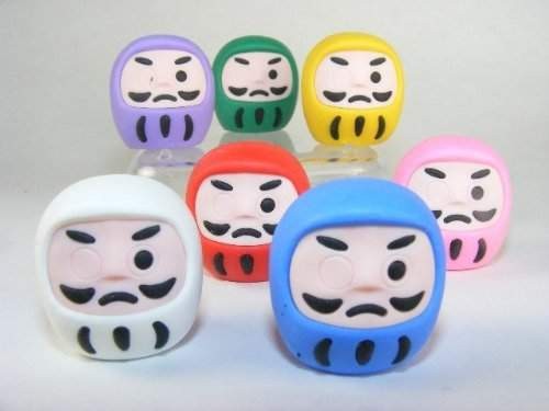 IWAKO Erasers  Good Luck Daruma 7 Types   Assort Single Erasaer Iwako 0.99 OEShop