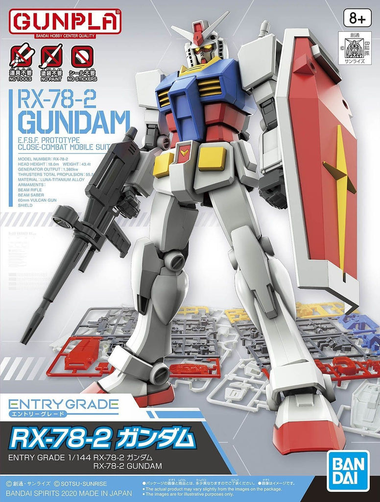 1/144 EG Entry Grade RX-78-2 Gundam Bandai 10.99 OEShop