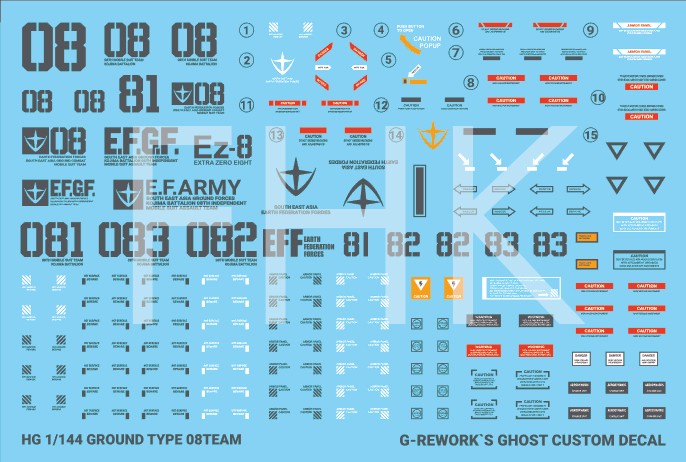 G-Rework Decals - [HG] 08 Team Gundam Ground Type CD-H210 G-Rework 4.49 OEShop