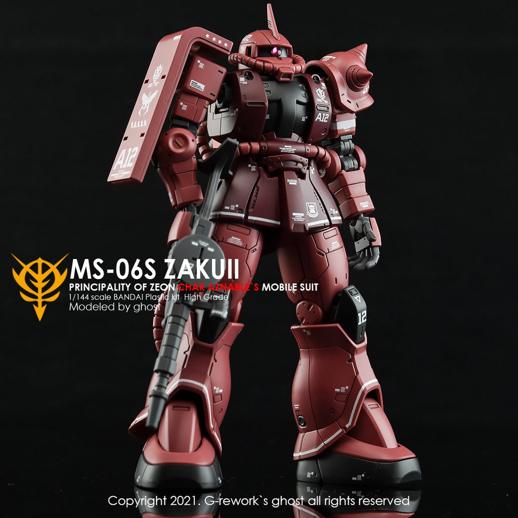 G-Rework Decals - [HG] Origin MS-06S Zaku II (Char Aznable) CD-HO-01 G-Rework 4.49 OEShop