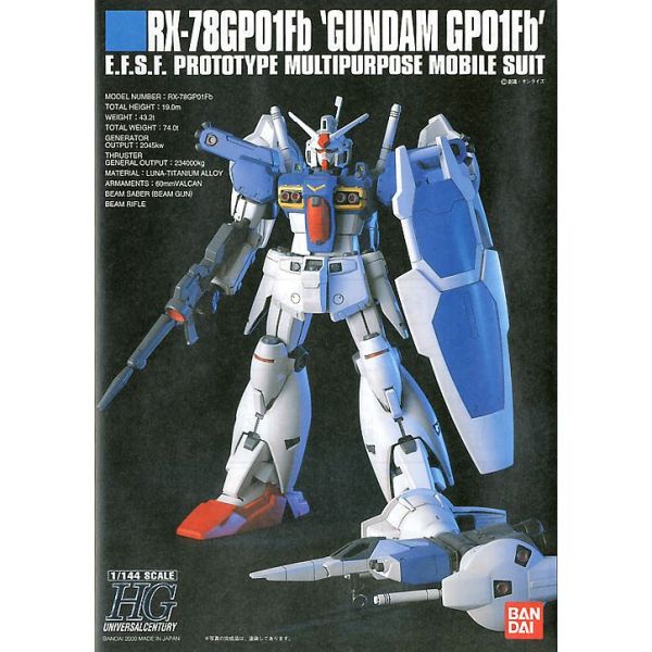 1/144 HGUC 018 RX-78 GP01Fb GUNDAM ZEPHYRANTHES Full Burnern