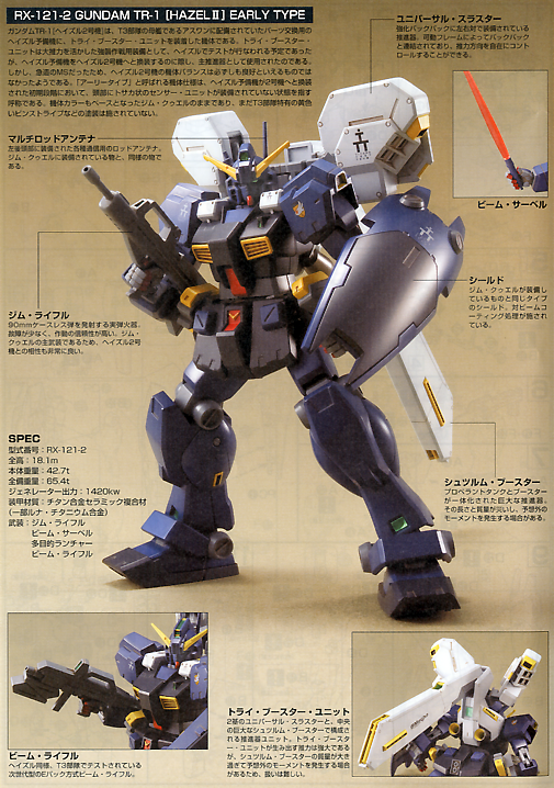 1/144 HGUC 069 RX121-2 TR-1 (HAZEL II ) (Titans Prototype)