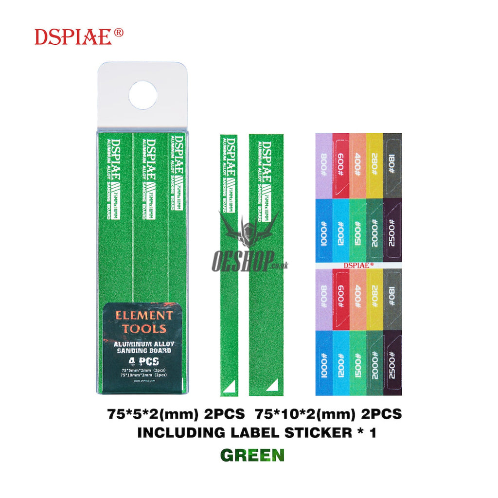 Dspiae As Aluminum Alloy Sanding Board As-Gn15 (4Pcs)