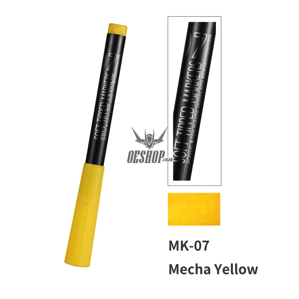 Dspiae Mk Mkm Eco Friendly Acrylic Soft Tipped Markers Mk-07 Mecha Yellow