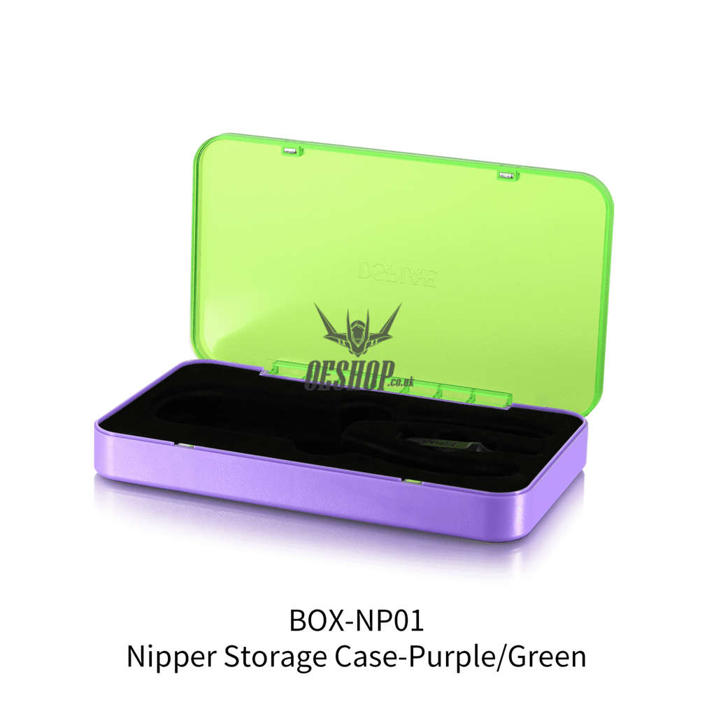 Dspiae Nipper Storage Case Box-Np01 (Green/Purple) Nippers