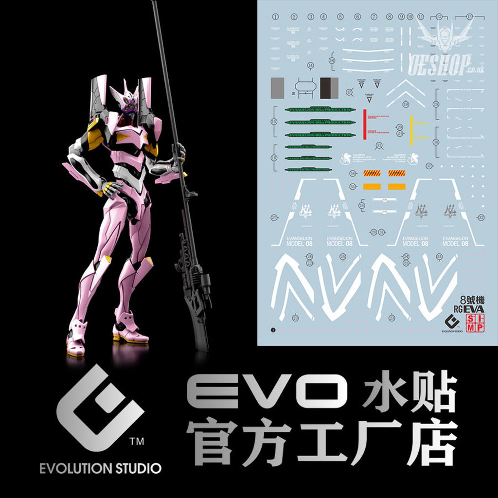 Evo E-Eva08 Eva Evangelion Unit 08 Uv Evolution Studio Decals