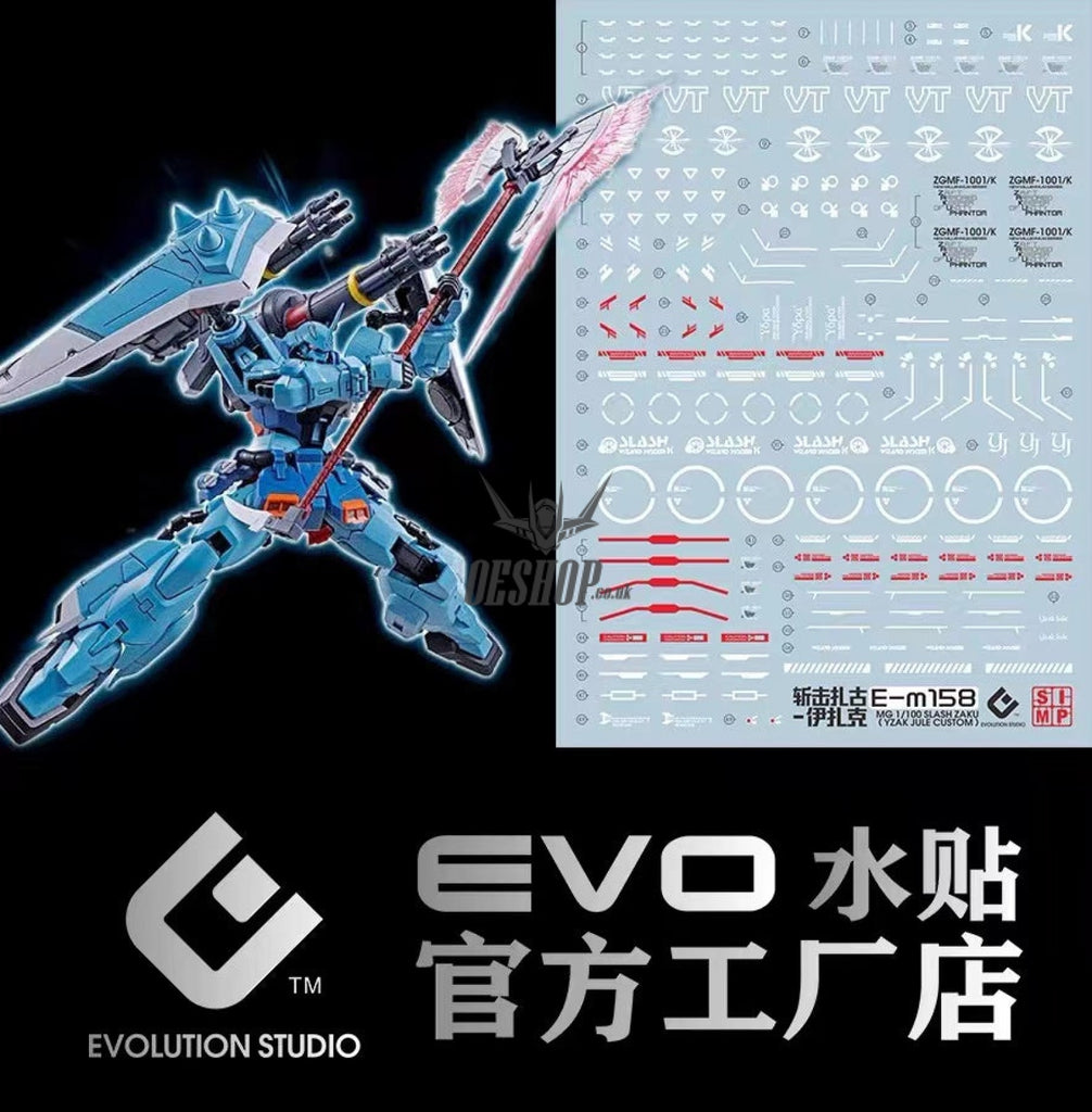 Evo - E-M158 (Uv) Mg Slash Zaku Phantom Evolution Studio Decals