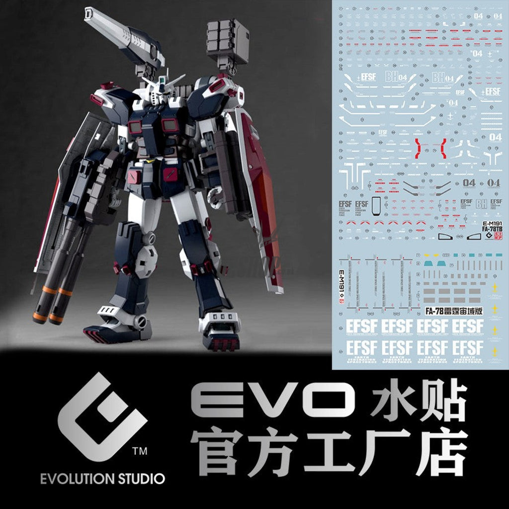 Evo - E-Mg191 (Uv) Mg Full Armor Rx-78 (Thunderbolt) Evolution Studio Decals