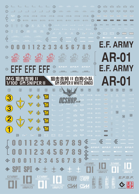 Evo - E-Mg193 (Uv) Mg Rgm-79Sp Gm Sniper Evolution Studio Decals