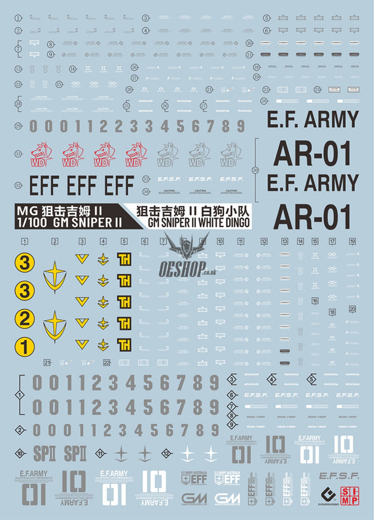 Evo - E-Mg193 (Uv) Mg Rgm-79Sp Gm Sniper Evolution Studio Decals