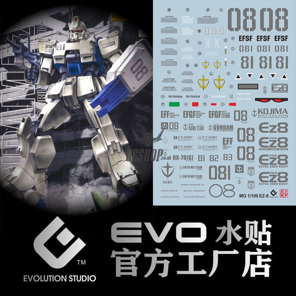 Evo - E-Mg33 (Uv) Mg Gundam Ez-8 Evolution Studio Decals