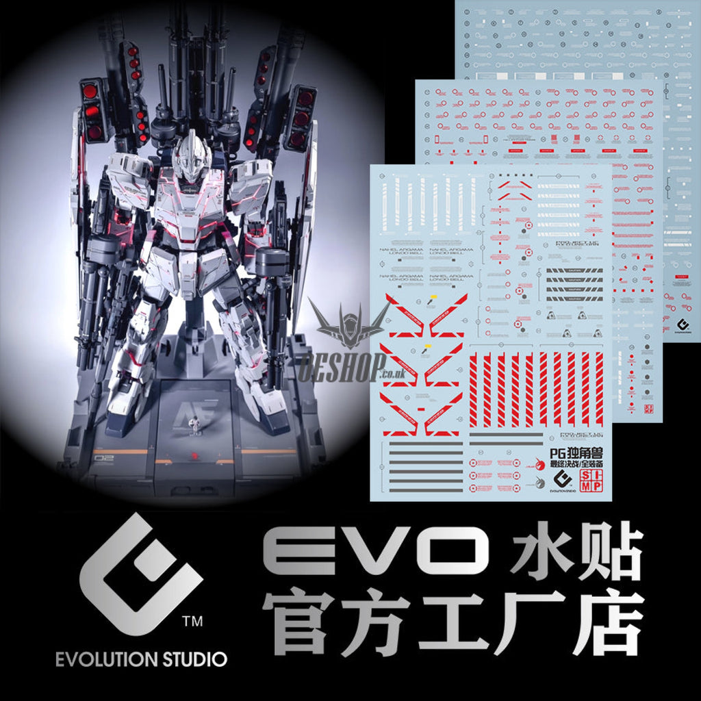 Evo - E-Pg15Fa (Uv) Pg Full Armor Unicorn Gundam Evolution Studio Decals