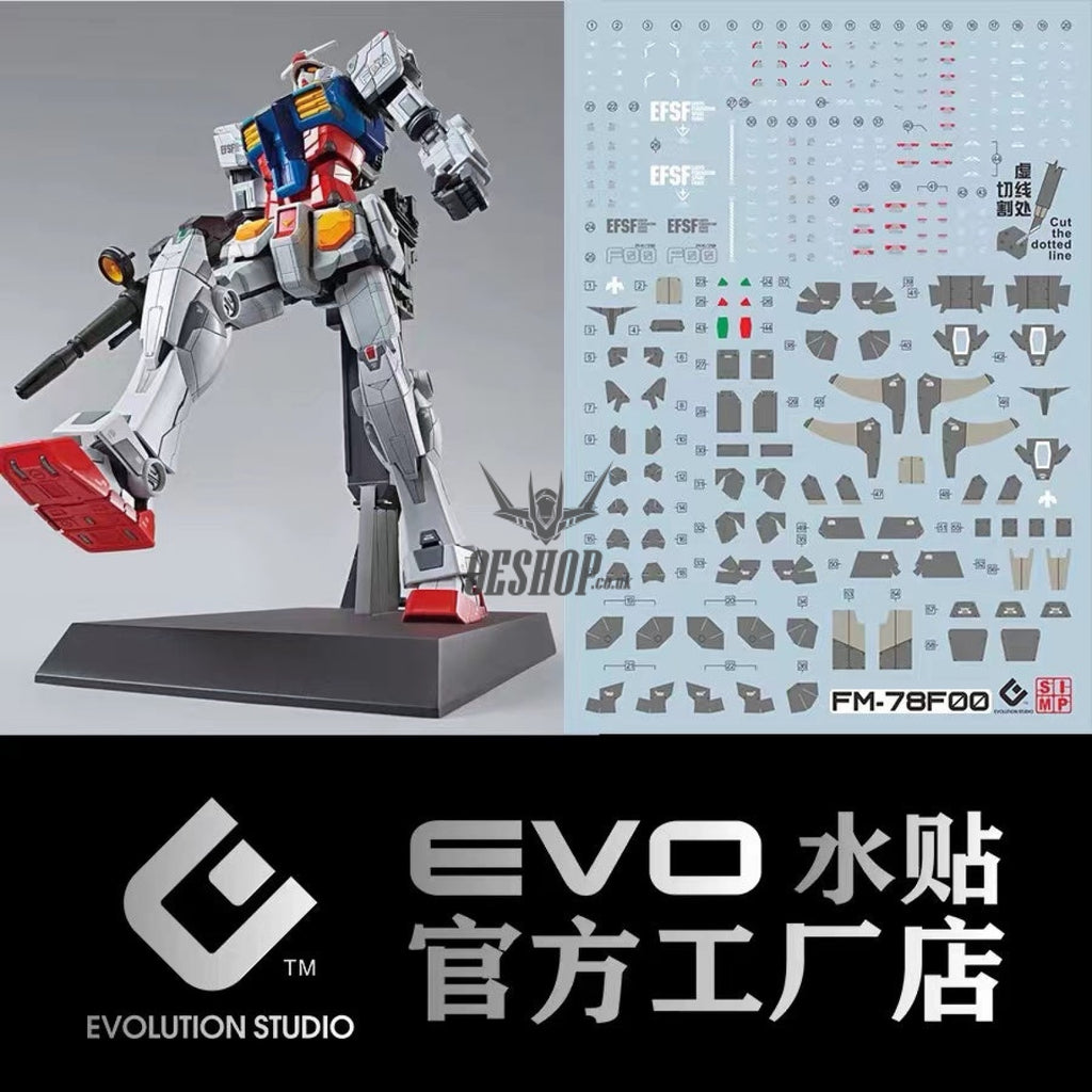 Evo- Fm78F00 (Uv) Fm Rx-78F00 Evolution Studio Decals