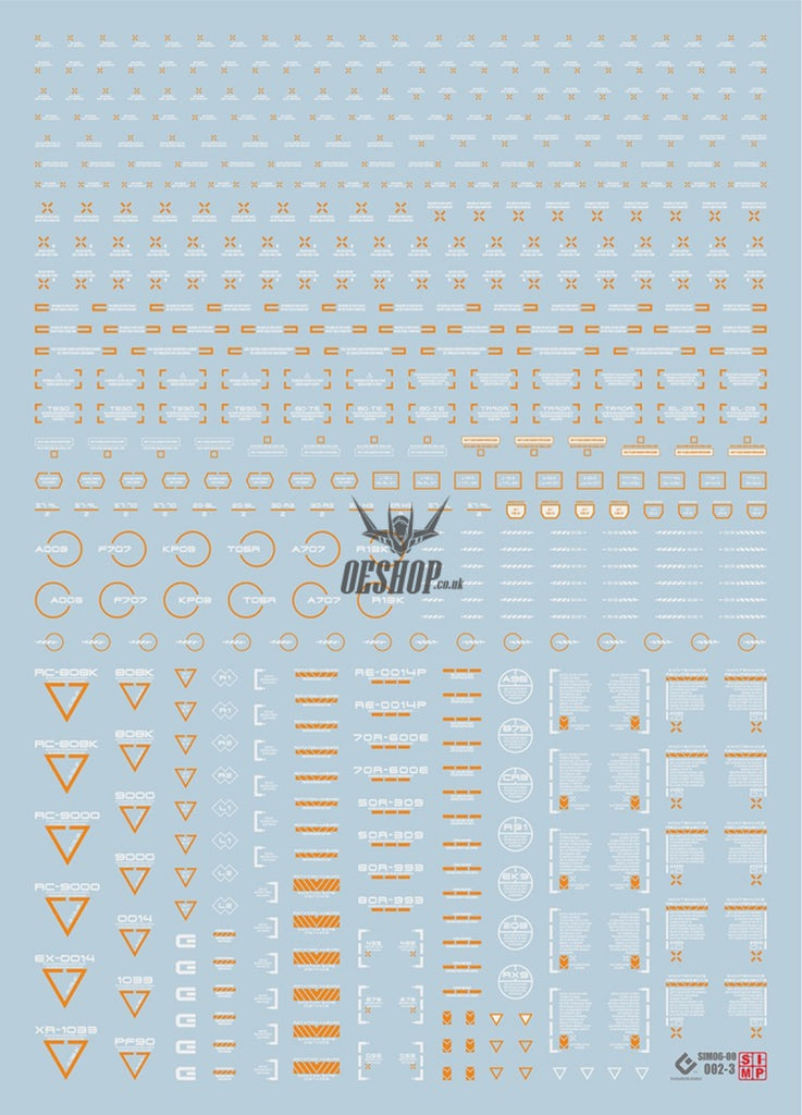 Evo Rb01 Rb02 Nc05 1/100 General Uv Fluorescent Evolution Studio Decals Rb02-3 Orange-White