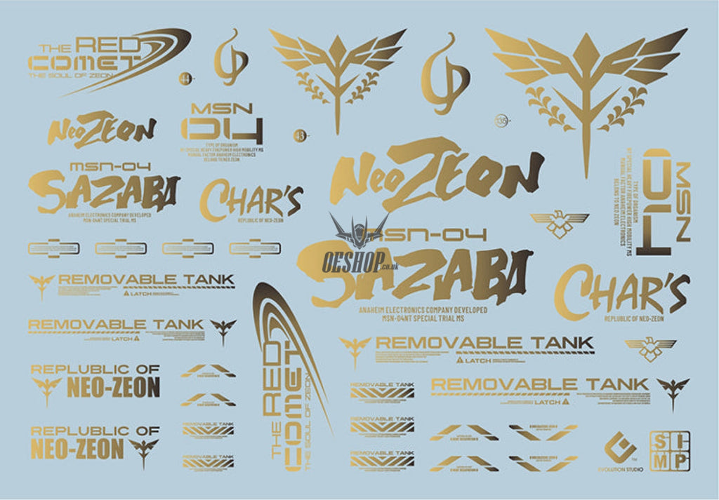 Evo - Sp-Sa Sazabi Gilding Logos Evolution Studio Decals